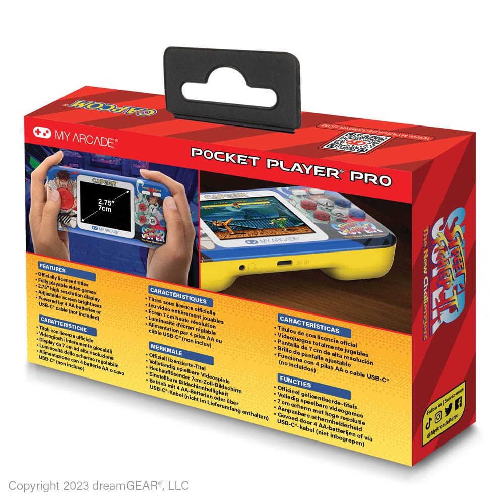 Super Street Fighter II Portable Gaming System Pocket Player Pro