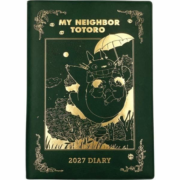 My Neighbor Totoro Diary Totoro spinning top green gold foil