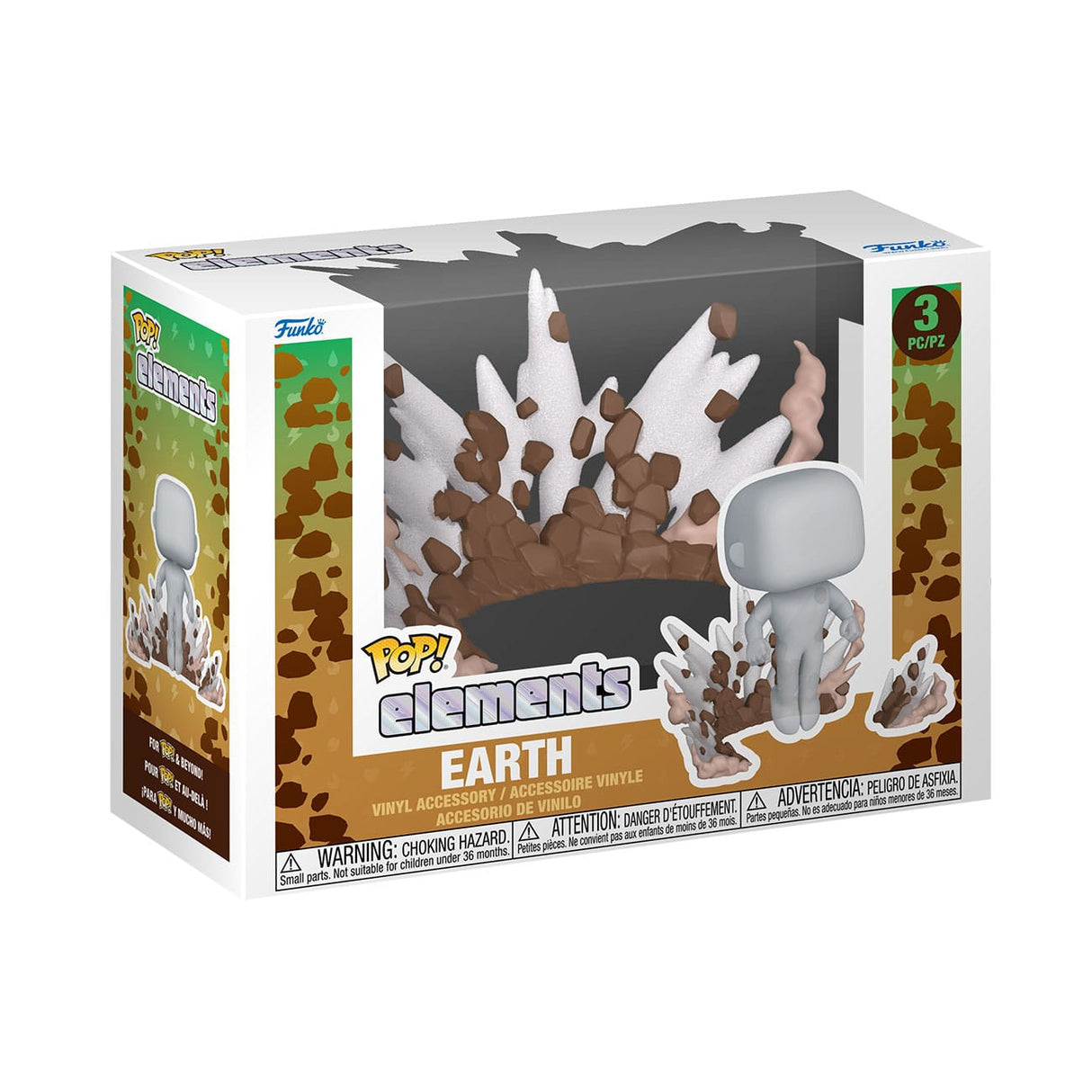 Earth POP! Nooks Vinyl Figure Dirt/Rock 5 cm