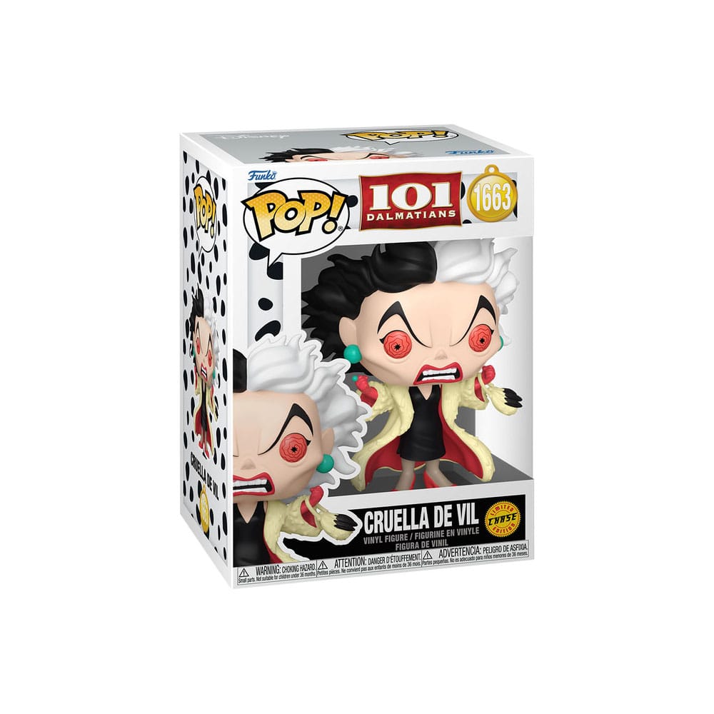 One Hundred and One Dalmatians POP! Vinyl Figures Cruella De Vil with Chase 9 cm Assortment (6)