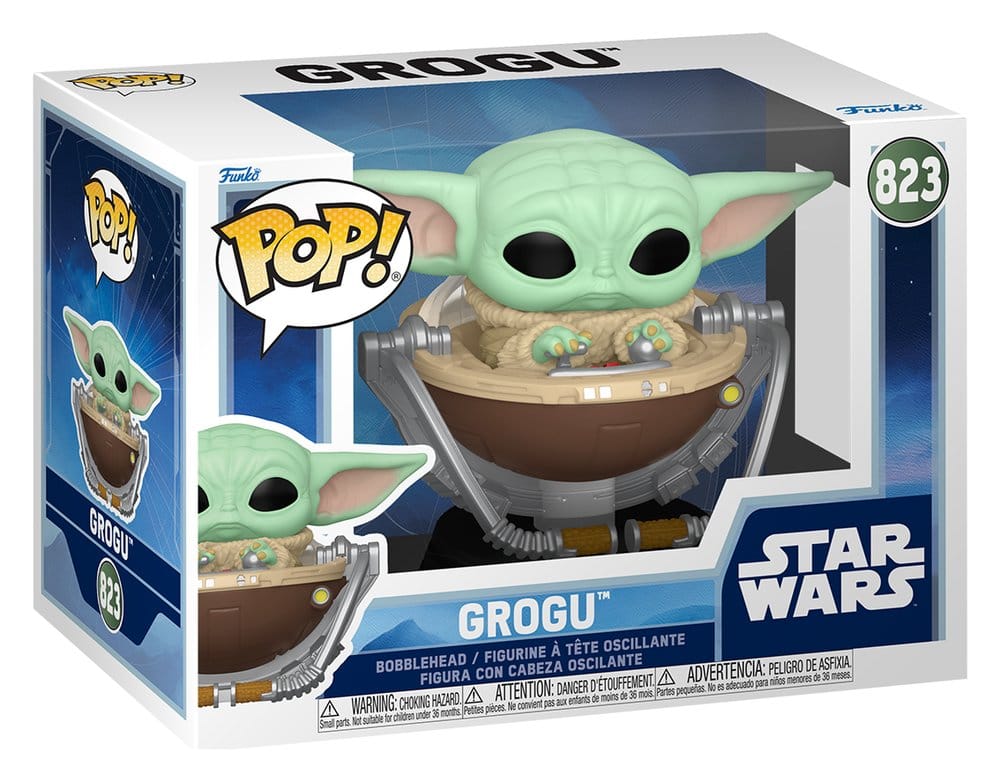 Star Wars: The Mandalorian and Grogu POP! Vinyl Bobblehead Figure Grogu in Pram 9 cm