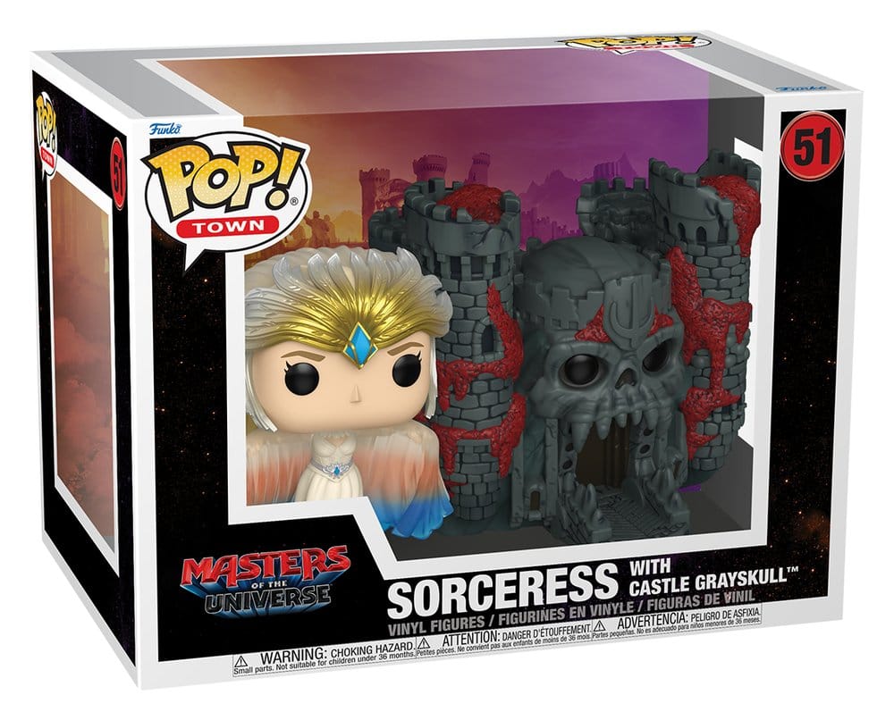 Masters of the Universe (2026) POP! Town Vinyl Figure Sorceress w/Castle Grayskull 9 cm