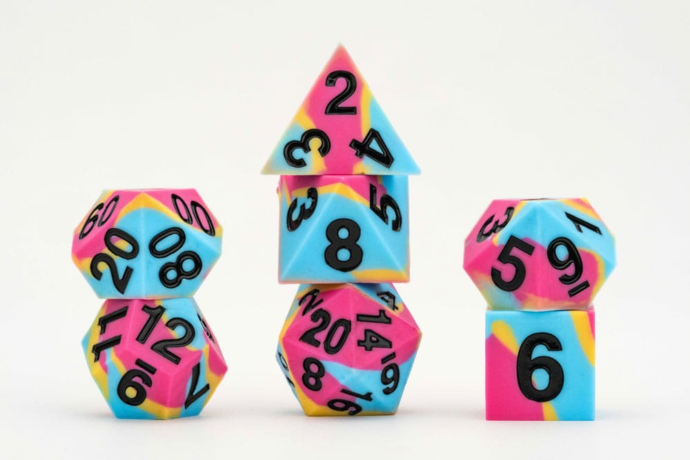 MDG Dice Set Pride Pansexual Flag