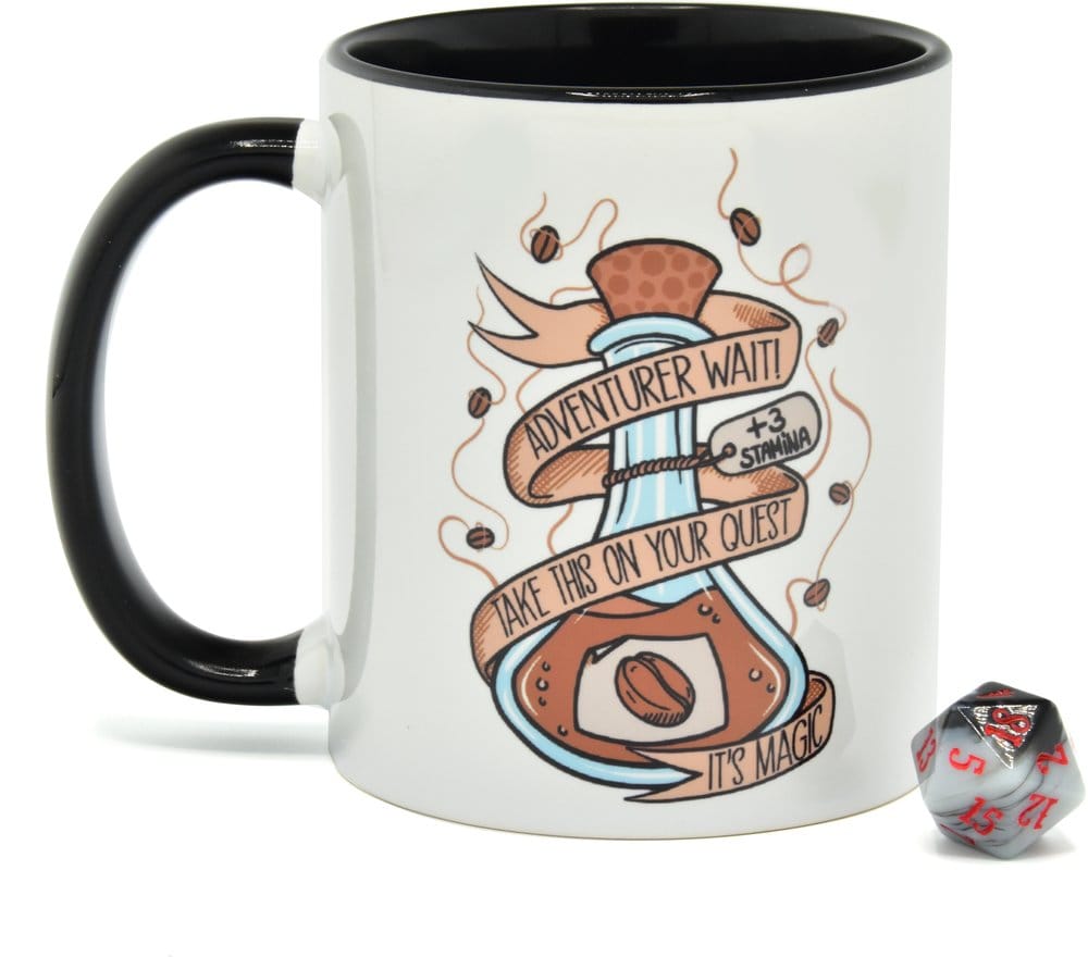 Glassstaff Gift Set Mug & Dice D20 Coffee Potion