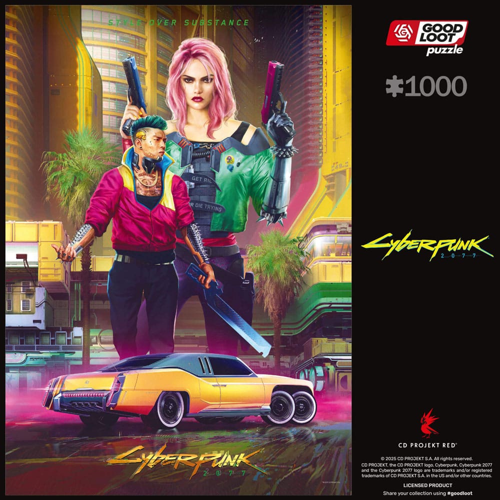 Cyberpunk 2077 Puzzle Kitsch Style (1000 pieces)