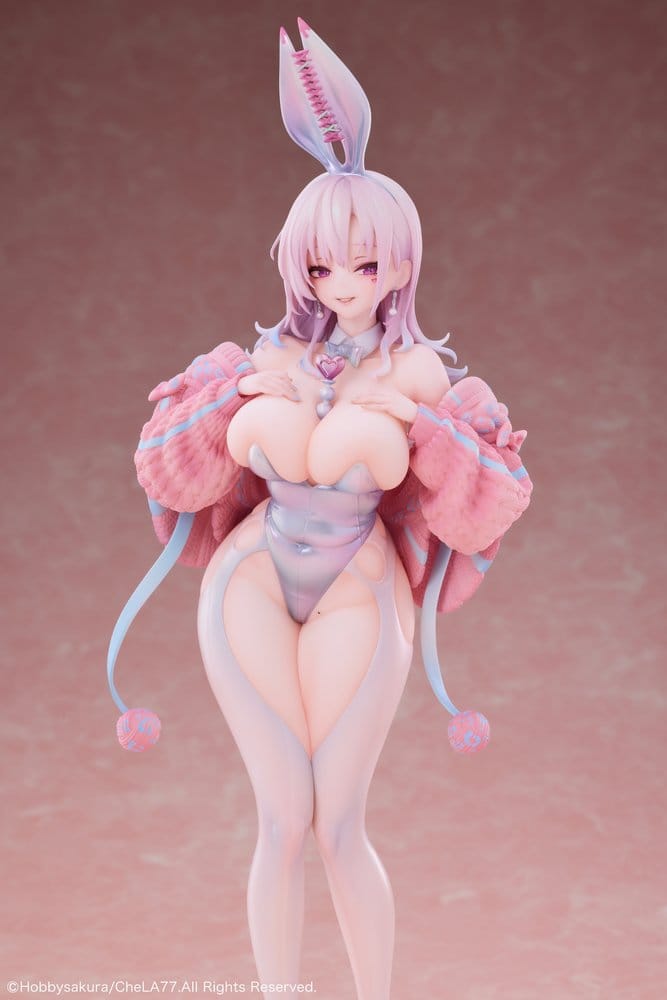 Original Character PVC Statue 1/6 Knit Bunny Girl illustration by CheLA77 30 cm