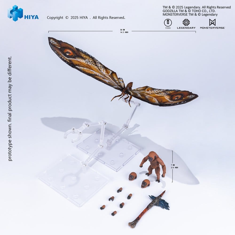 Godzilla x Kong: The New Empire Exquisite Basic Series Action Figure Mothra Premium Set