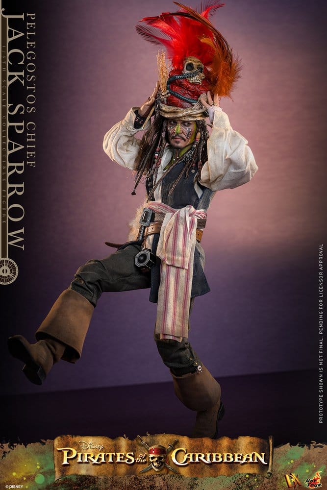 Pirates of the Caribbean: Dead Man's Chest Action DX Figure 1/6 Pelegostos Chief Jack Sparrow 30 cm