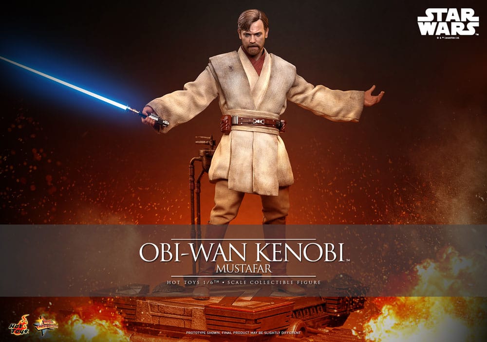 Star Wars: Episode III - Revenge of the Sith Movie Masterpiece Action Figure 1/6 Obi-Wan Kenobi (Mustafar) 31 cm