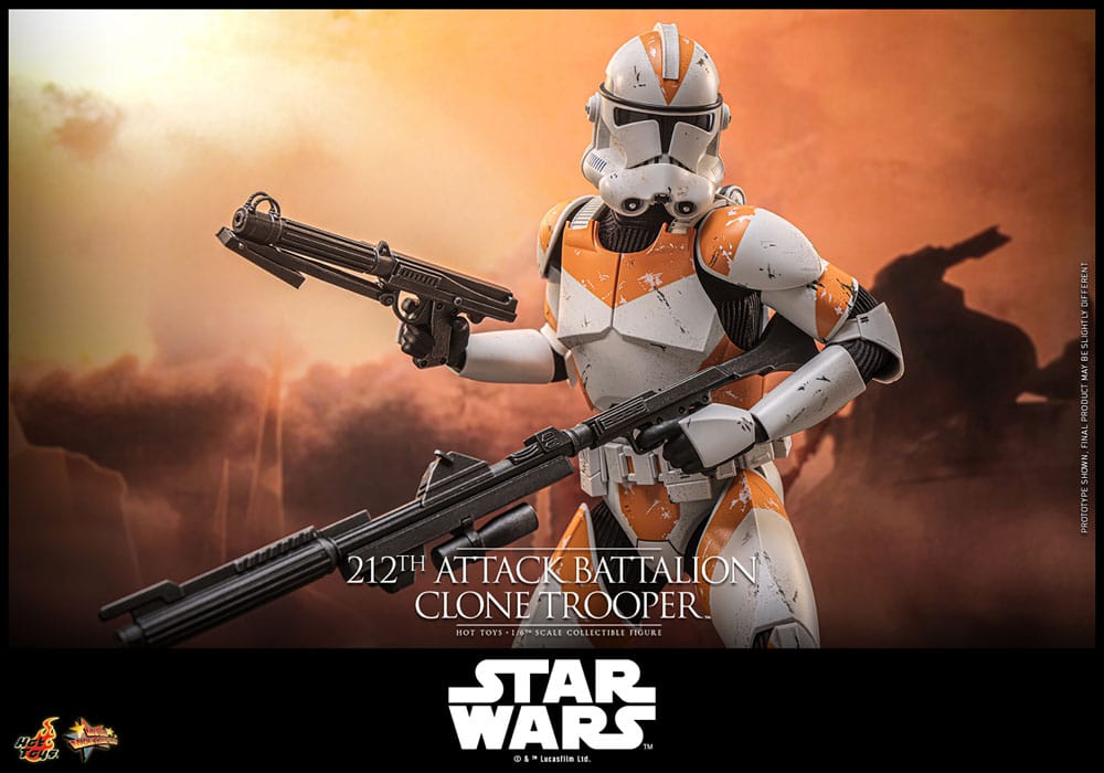 Star Wars: The Clone Wars Action Figure 1/6 212th Attack Battalion Clone Trooper Deluxe Version 30 cm