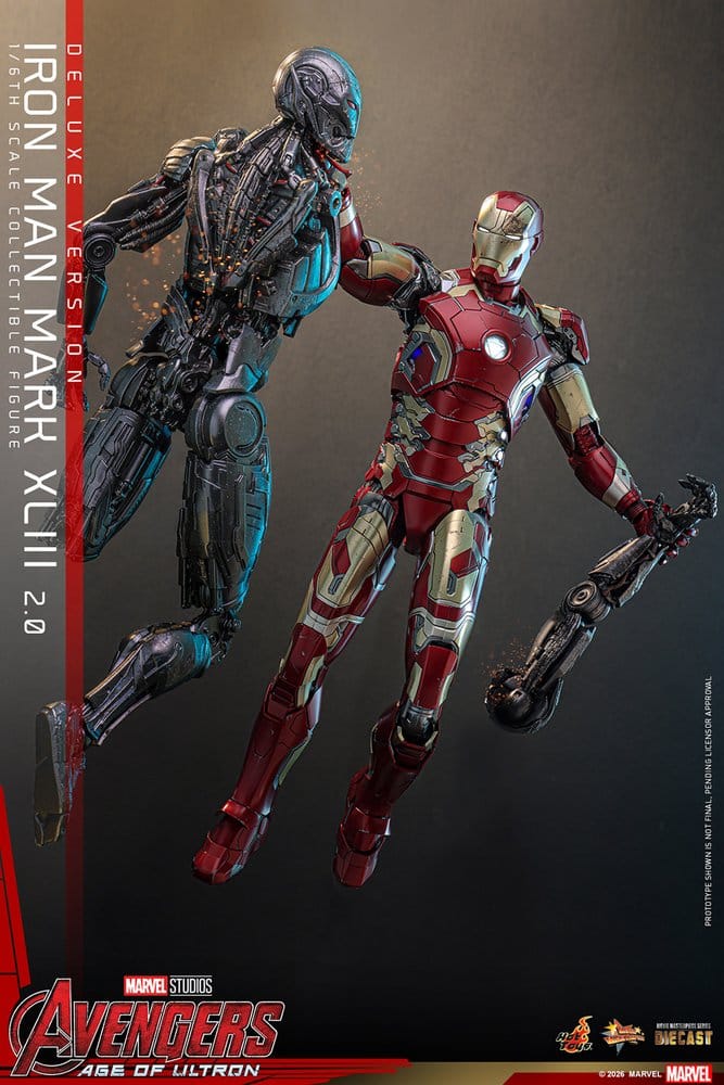 Avengers: Age of Ultron Movie Masterpiece Diecast Action Figure 1/6 Iron Man Mark XLIII (2.0) (Deluxe Version) 32 cm
