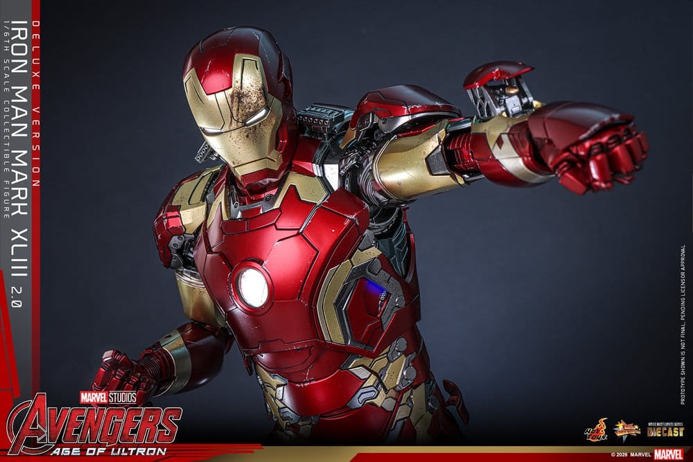 Avengers: Age of Ultron Movie Masterpiece Diecast Action Figure 1/6 Iron Man Mark XLIII (2.0) (Deluxe Version) 32 cm