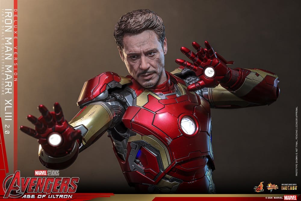 Avengers: Age of Ultron Movie Masterpiece Diecast Action Figure 1/6 Iron Man Mark XLIII (2.0) (Deluxe Version) 32 cm