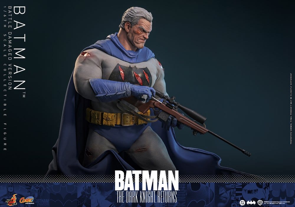 Batman: The Dark Knight Returns Comic Masterpiece Action Figure 1/6 Batman (Battle Damaged Version) 32 cm