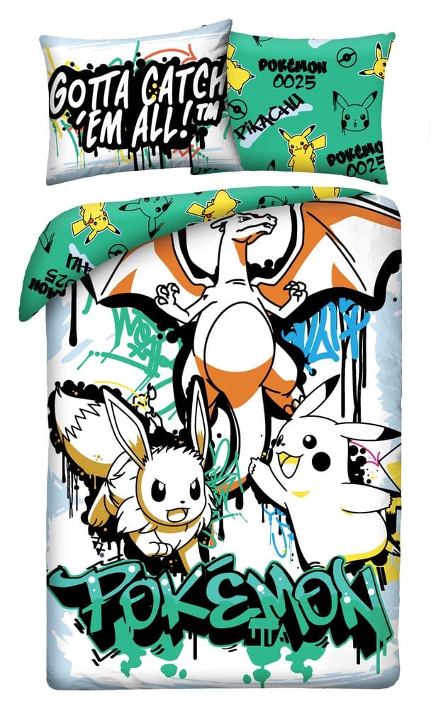Pokémon Duvet Set Ver. 18 140 x 200 cm / 70 x 90 cm