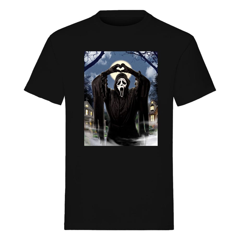 Scream T-Shirt Ghost Face Hearts Size M