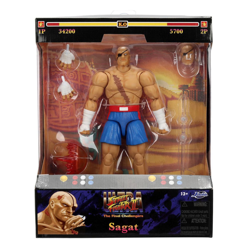 Ultra Street Fighter II: The Final Challengers Action Figure 1/12 Sagat 19 cm