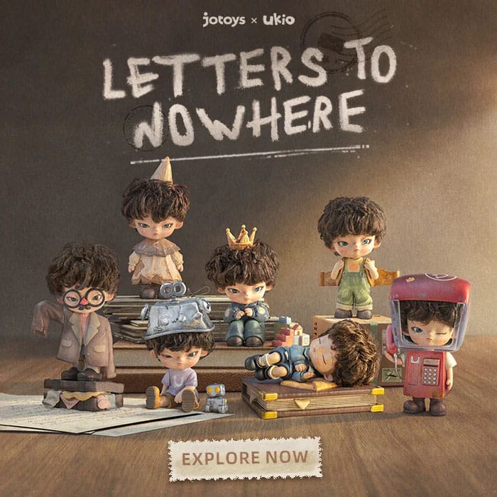Ukio Letters to nowhere Series Blind Box figure 8 cm Display (6)