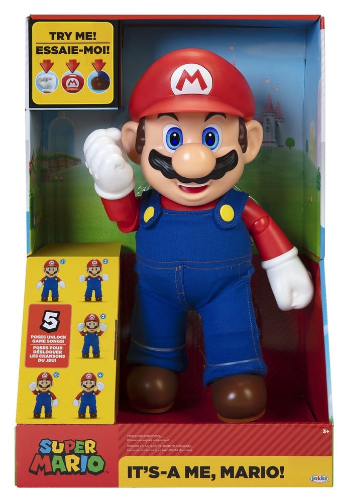 Super Mario Talking Action Figure It's-A Me! Mario 36 cm