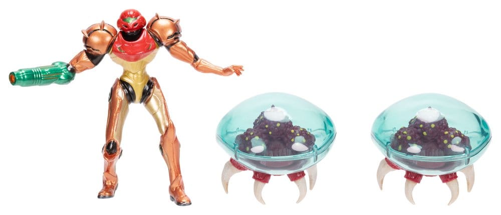 World of Nintendo Metroid Mini Figure 3-Pack Samus Bounty Hunter 6 cm