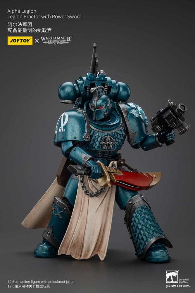 Warhammer The Horus Heresy Action Figure Alpha Legion Praetor with Power Sword 13 cm