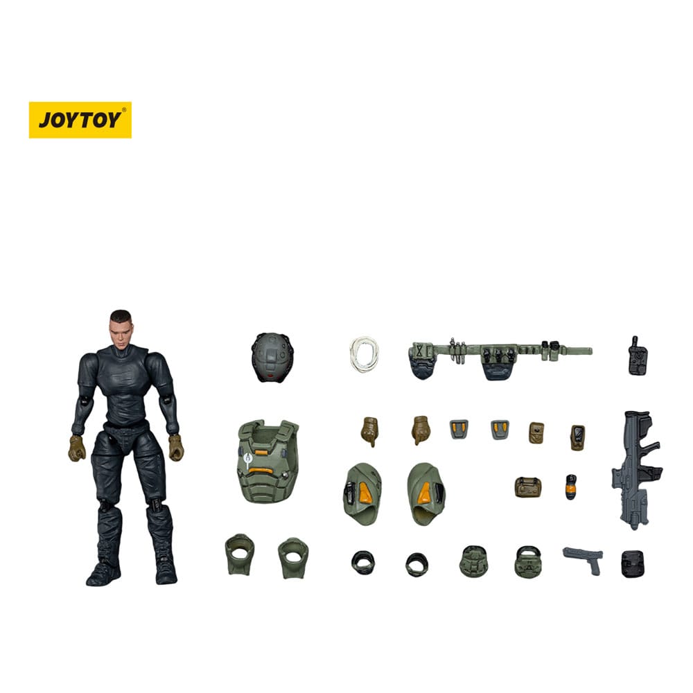 APOC Series Dark Source Action Figur Storm Tempestus Fire Support Mecha Pilot 8 cm