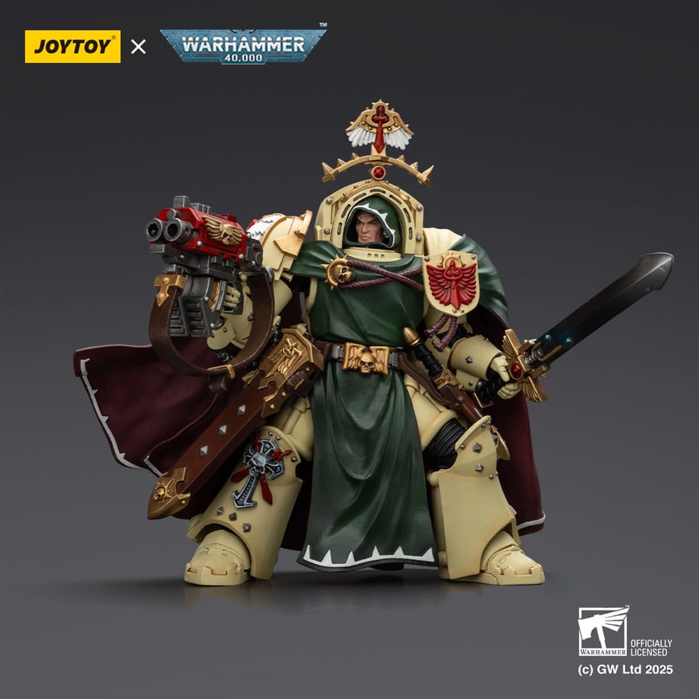 Warhammer 40,000: Dark Angels Action Figure Belial Grand Master of The Deathwing With the Sword of Silence and Storm Bolter 14 cm