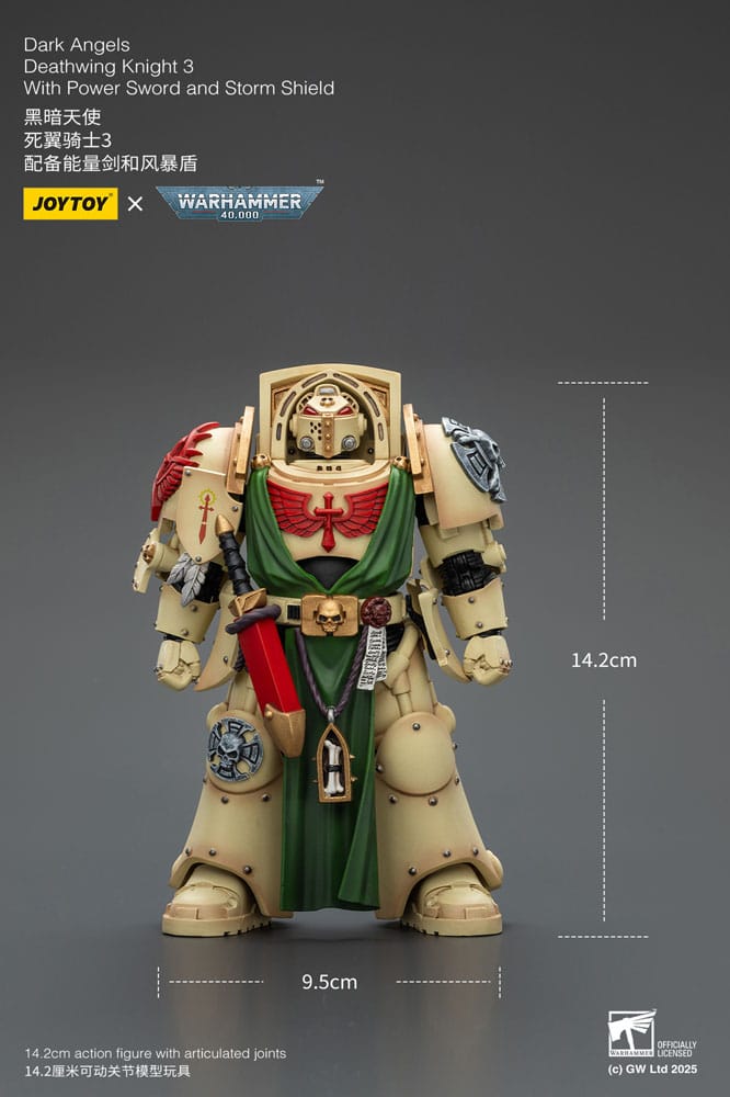 Warhammer 40,000 Action Figure Dark Angels Deathwing Knight 3 14 cm