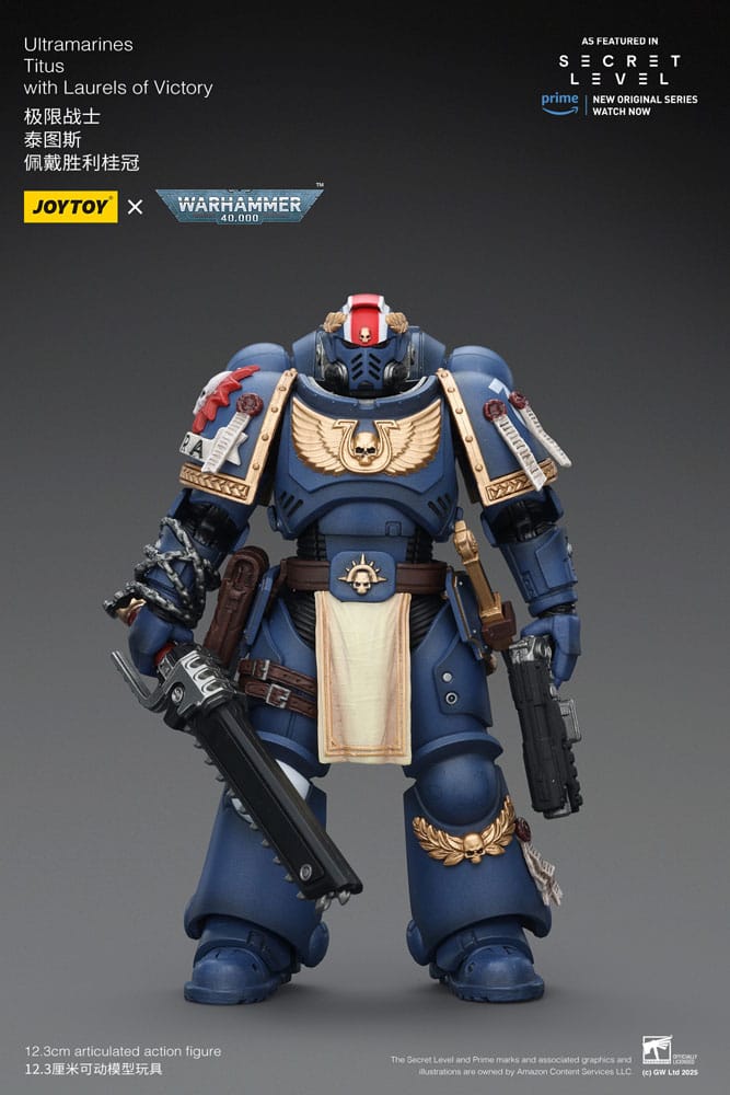 Warhammer 40,000 Action Figure Ultramarines Titus with Laurels of Victory 13 cm