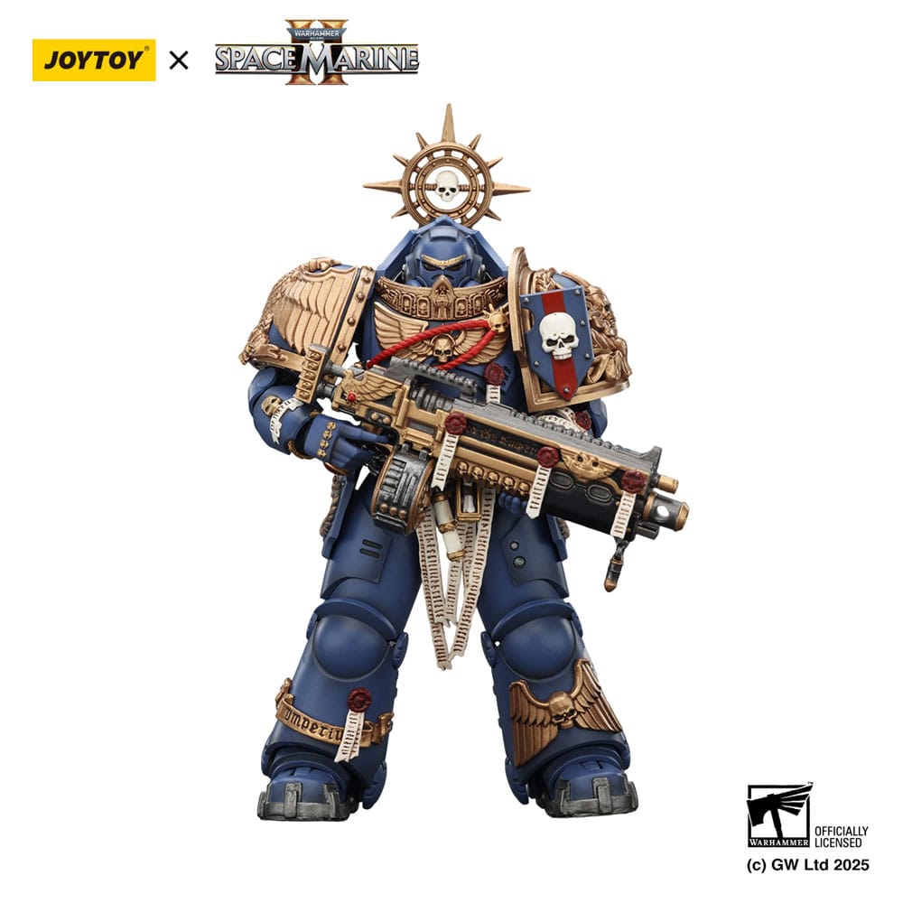 Warhammer 40,000: Space Marine 2 Action Figure Ultramarines Heavy Relic Primus Armor with Heavy Relic Bolt Rifle 13 cm