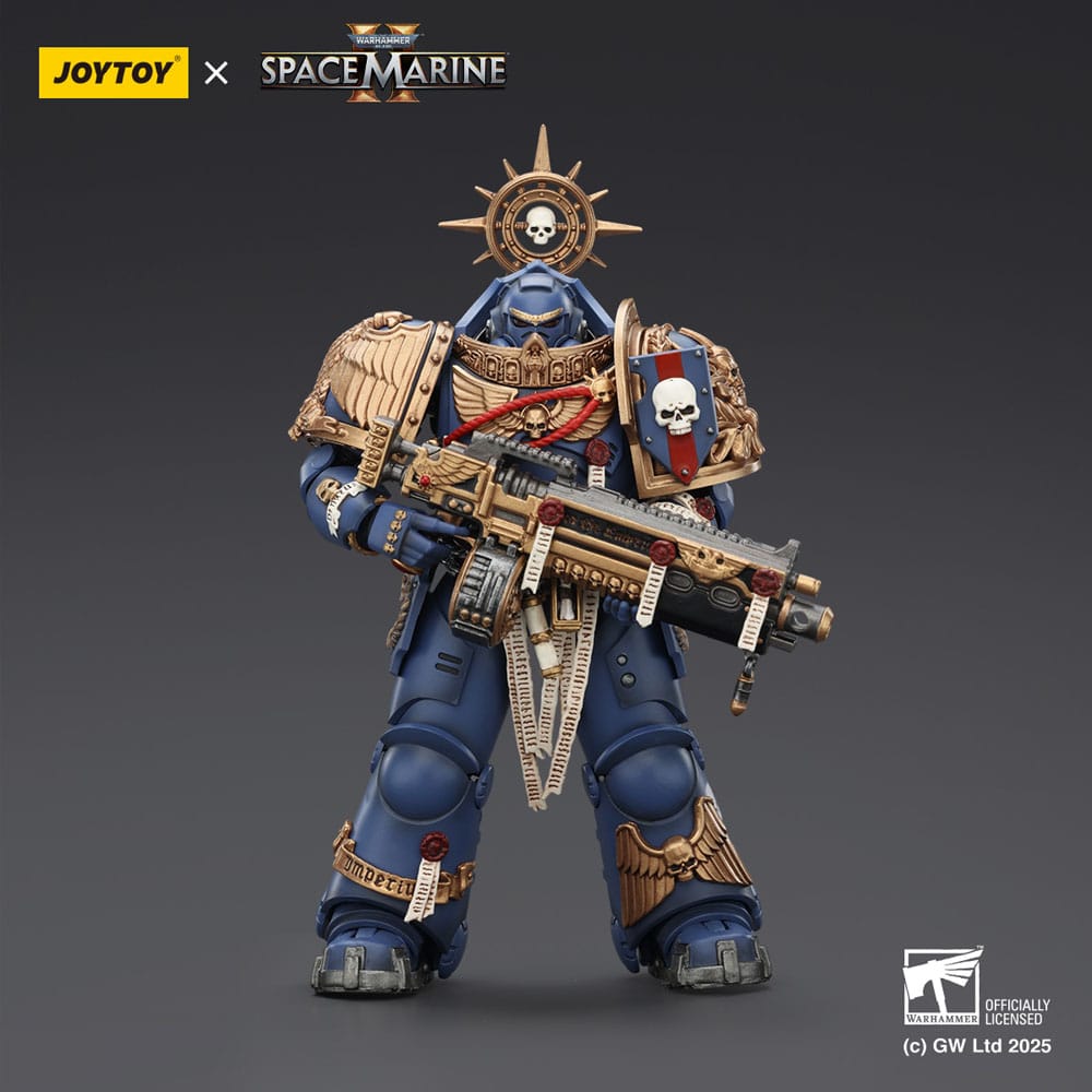 Warhammer 40,000: Space Marine 2 Action Figure Ultramarines Heavy Relic Primus Armor with Heavy Relic Bolt Rifle 13 cm