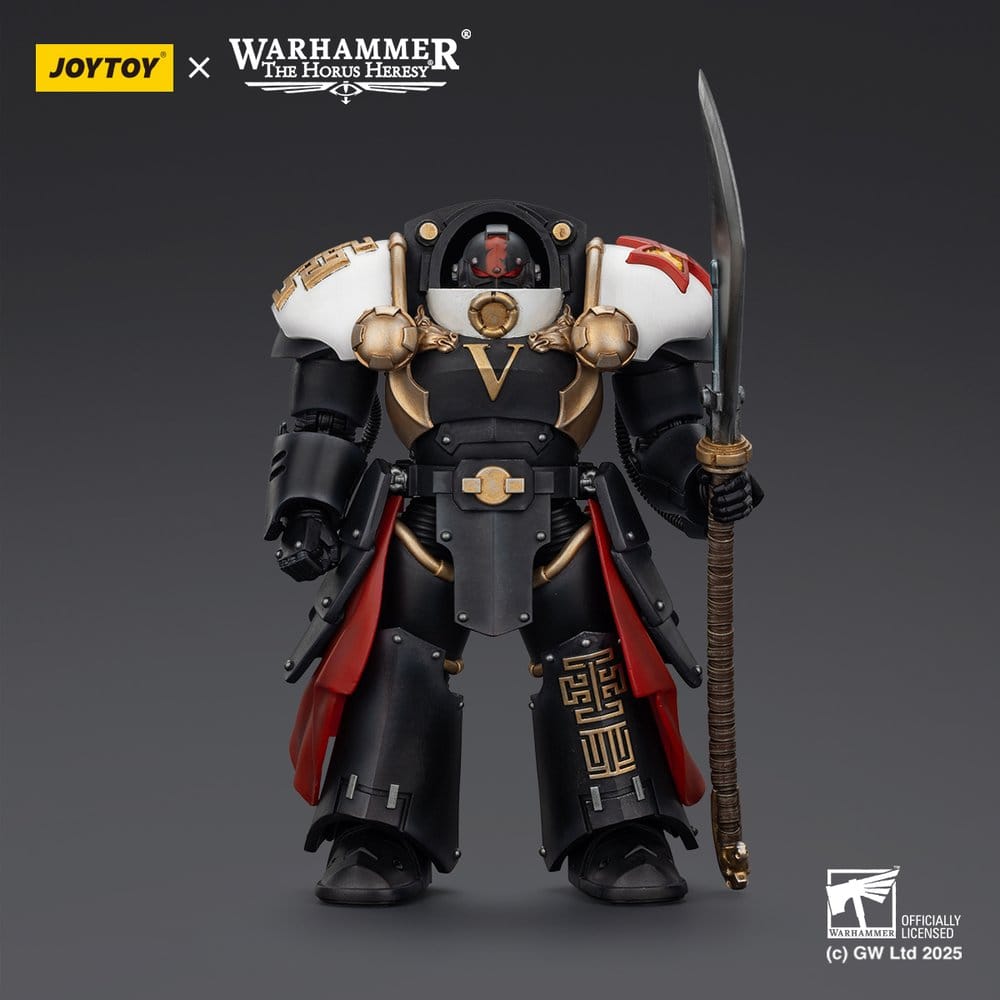 Warhammer The Horus Heresy Action Figure White Scars Ebon Keshig Terminator 1 with Power Glaive 13 cm