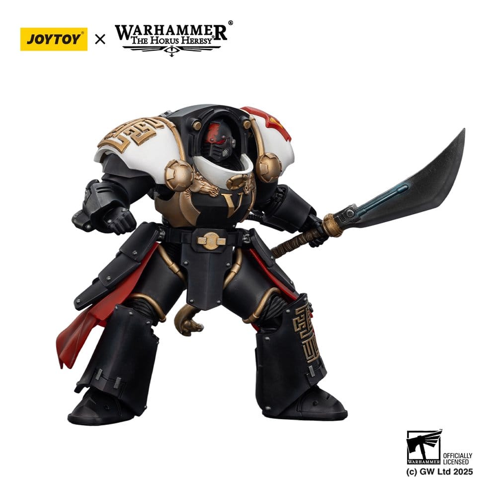 Warhammer The Horus Heresy Action Figure White Scars Ebon Keshig Terminator 1 with Power Glaive 13 cm