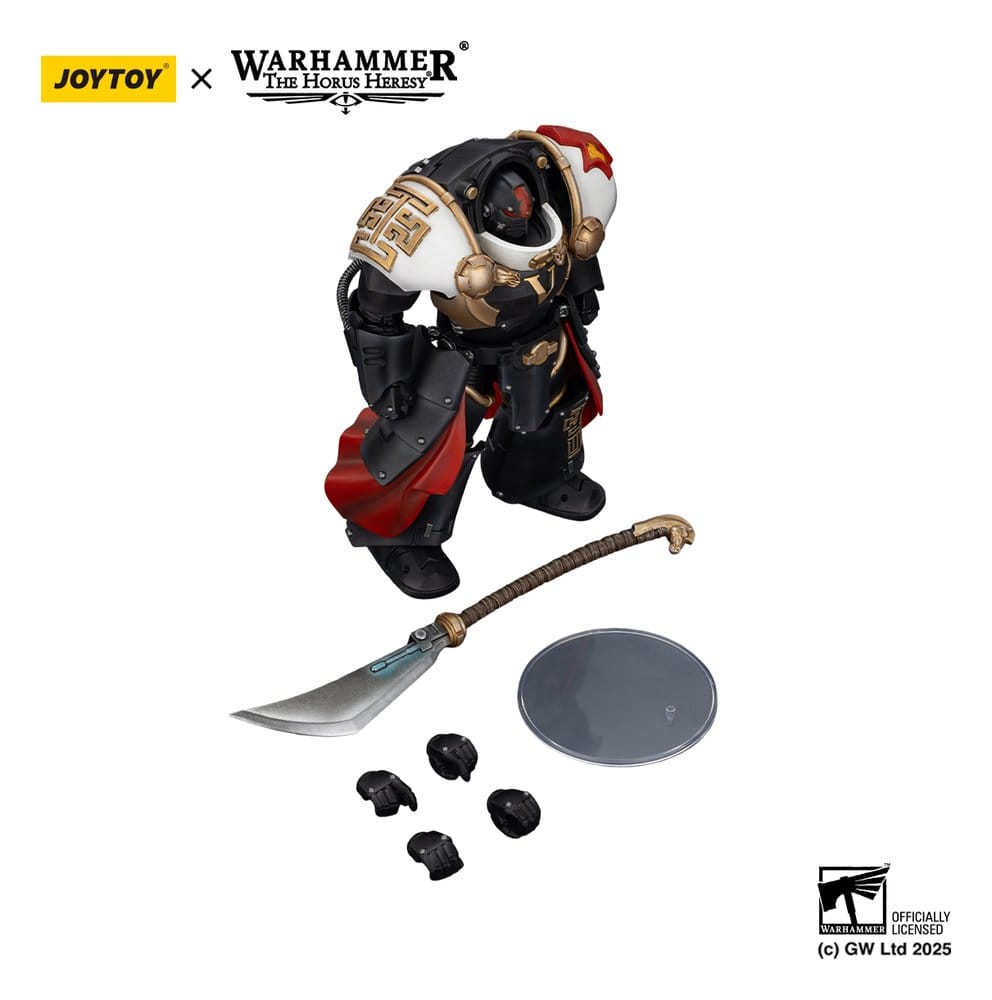 Warhammer The Horus Heresy Action Figure White Scars Ebon Keshig Terminator 1 with Power Glaive 13 cm