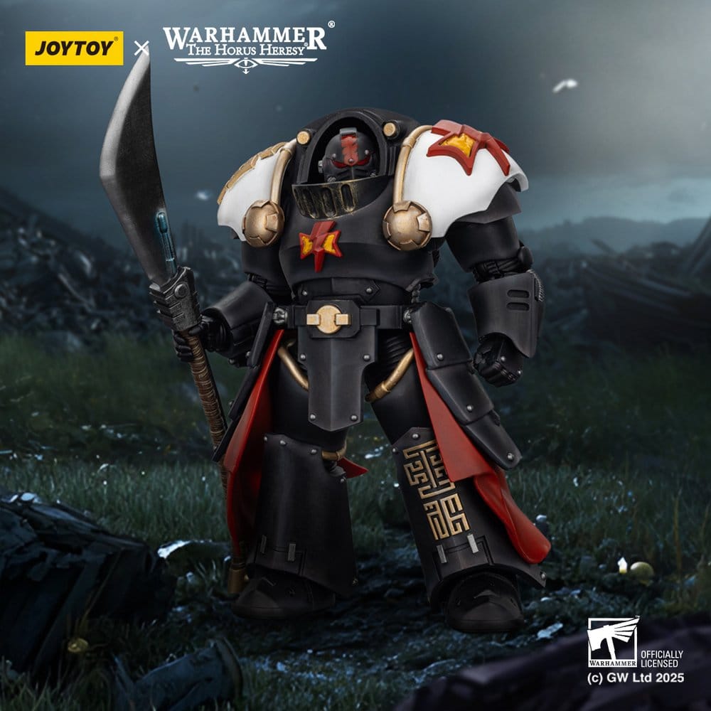 Warhammer The Horus Heresy Action Figure White Scars Ebon Keshig Terminator 2 with Power Glaive 13 cm
