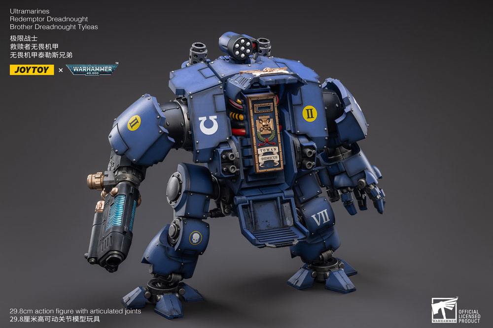 Warhammer 40,000 Action Figure 1/18 Ultramarines Redemptor Dreadnought Brother Dreadnought Tyleas 30 cm Reproduction