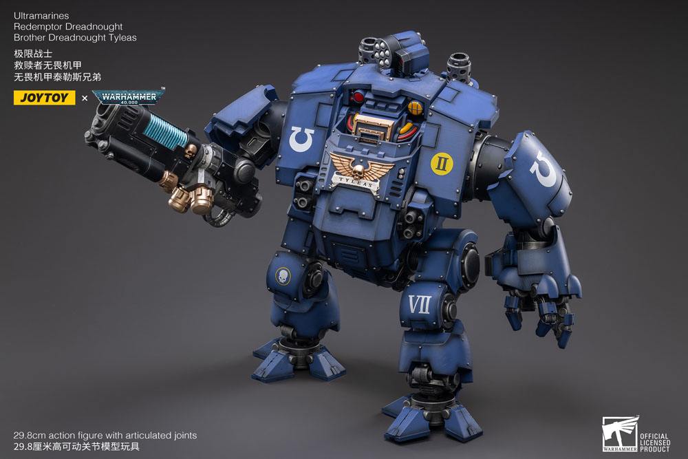 Warhammer 40,000 Action Figure 1/18 Ultramarines Redemptor Dreadnought Brother Dreadnought Tyleas 30 cm Reproduction
