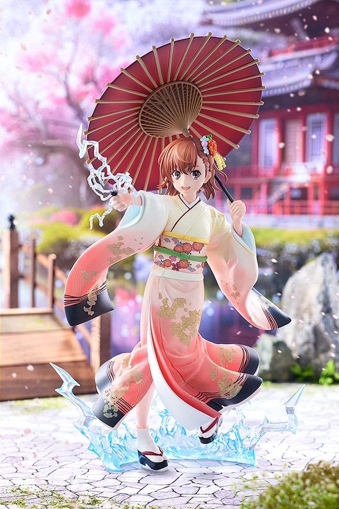 A Certain Scientific Railgun T Statue 1/7 Mikoto Misaka Furisode Kimono Ver. 28 cm