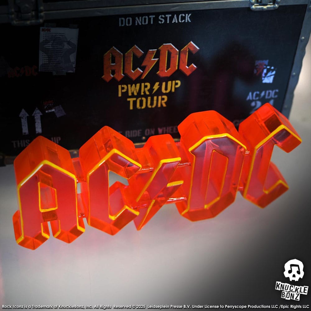 AC/DC Rock Ikonz On Tour Statue PWR UP Tour Road Case