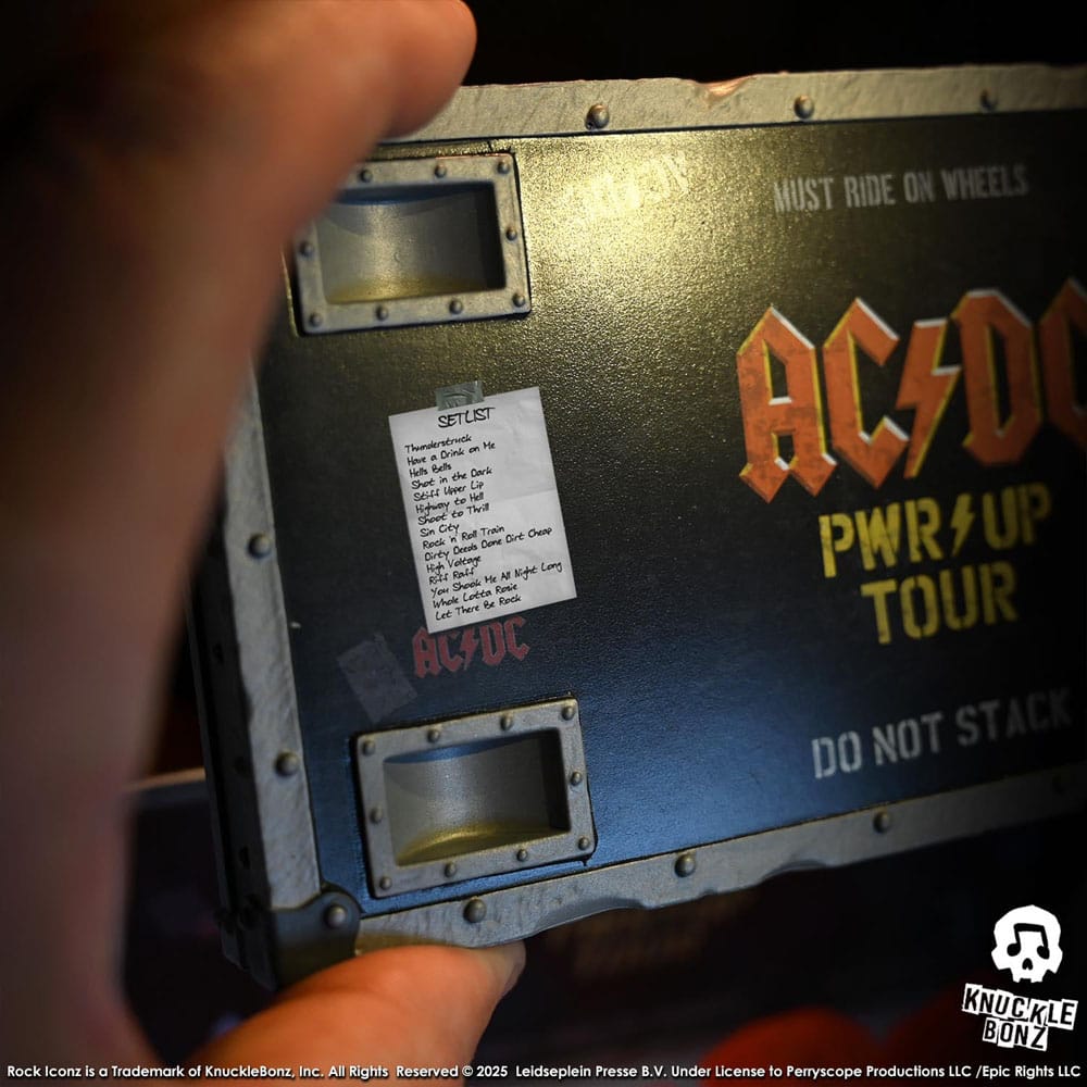 AC/DC Rock Ikonz On Tour Statue PWR UP Tour Road Case