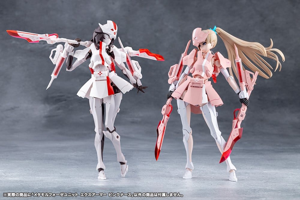 Megalomaria Unlimited Universe Plastic Model Kit Accessory Set Metamorphose Unit Exarmor Pink Nurse