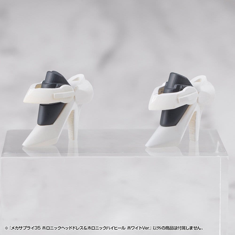 Kotobukiya M.S.G. Model Kit Accessory Set Mecha Supply 34 Holonic Headdress & Holonic High Heels White Ver.