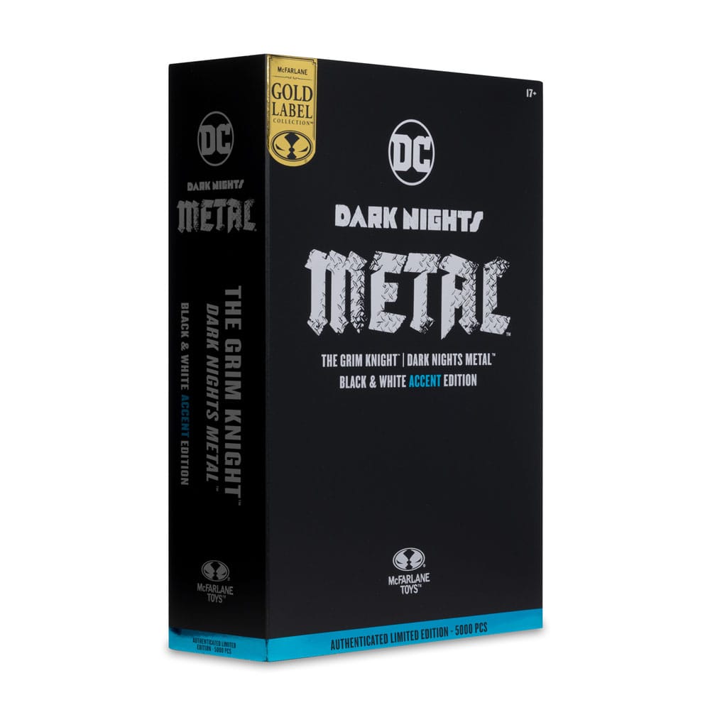 DC Multiverse Action Figure The Grim Knight (Dark Nights Metal) (Black & White Accent Edition) (Gold Label) 18 cm