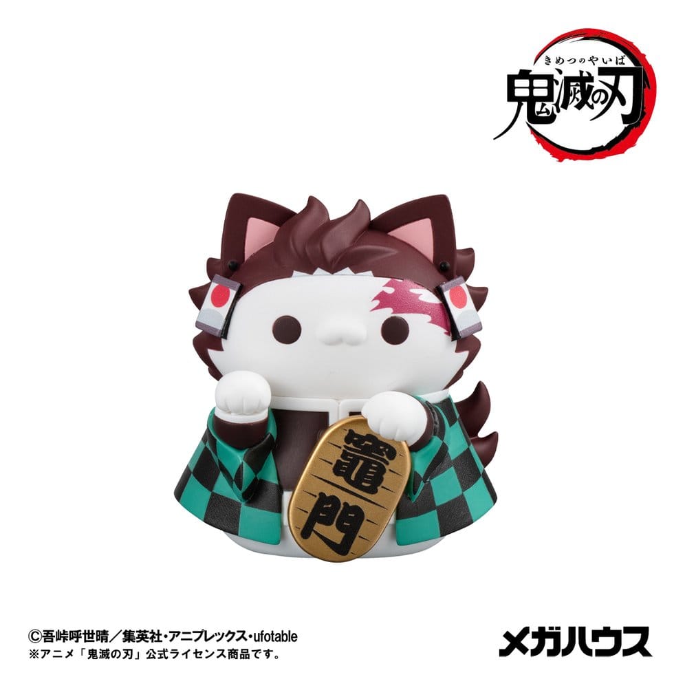 Demon Slayer: Kimetsu no Yaiba Mega Cat Project Trading Figure Fortune Cats Ver. 01 7 cm Blind Box Assortment (6)