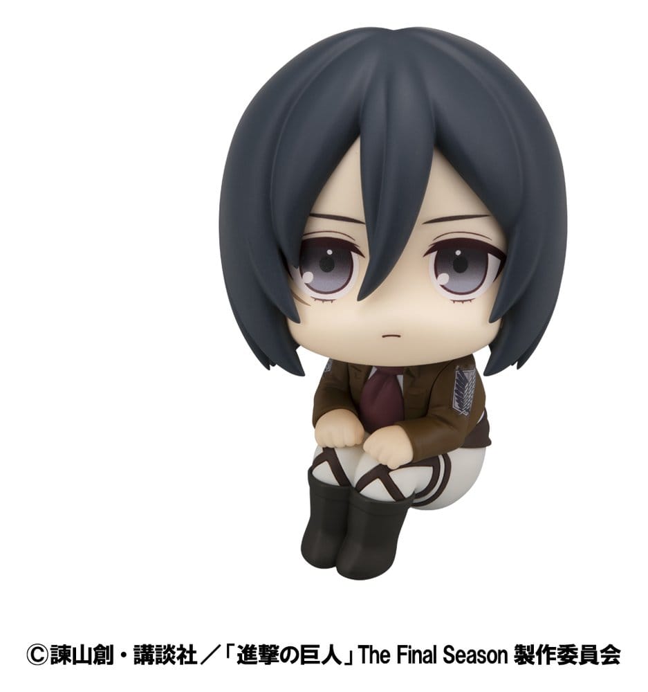 Attack on Titan Look Up PVC Statues Levi Cleaning up Ver. & Mikasa Ackerman (with gift) 11 cm