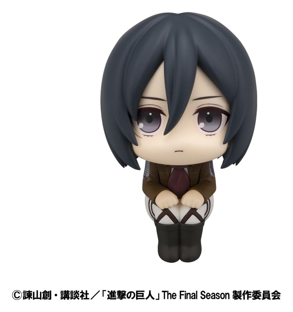 Attack on Titan Look Up PVC Statues Levi Cleaning up Ver. & Mikasa Ackerman (with gift) 11 cm