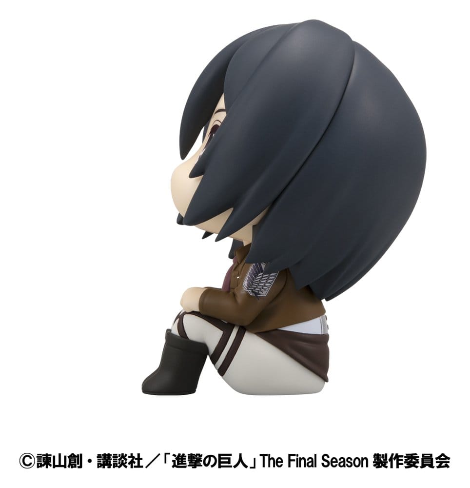 Attack on Titan Look Up PVC Statues Levi Cleaning up Ver. & Mikasa Ackerman (with gift) 11 cm