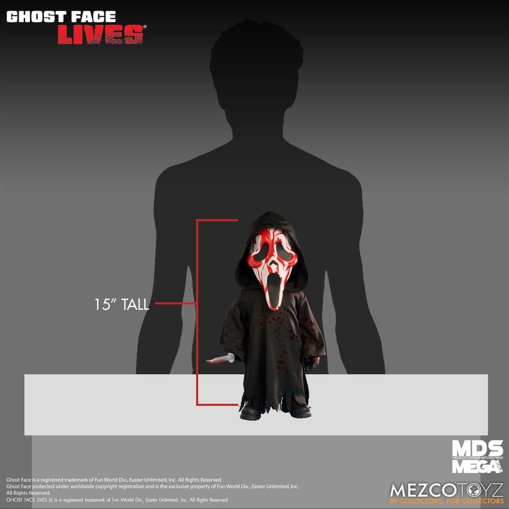 Scream MDS Roto Plush Doll Bloody Ghost Face 38 cm