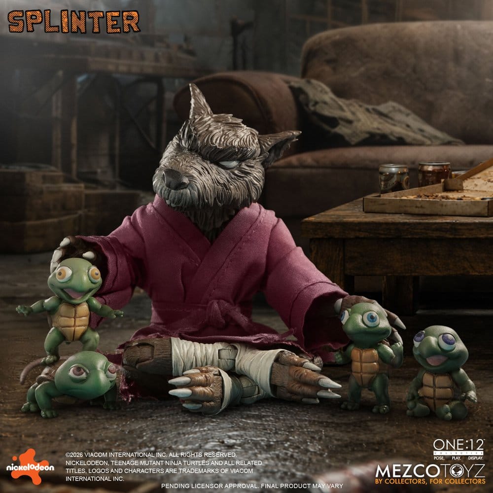 Teenage Mutant Ninja Turtles One:12 Collective Action Figure 1/12 Splinter 17 cm