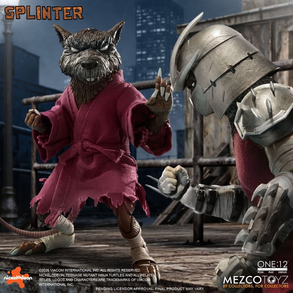 Teenage Mutant Ninja Turtles One:12 Collective Action Figure 1/12 Splinter 17 cm